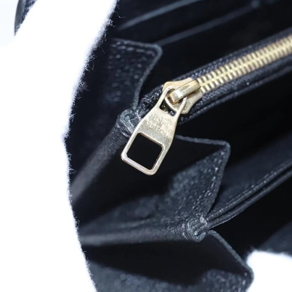 LOUIS VUITTON Monogram Empreinte Zippy Wallet Black M61864 LV Auth BD532 - Picture 8 of 16